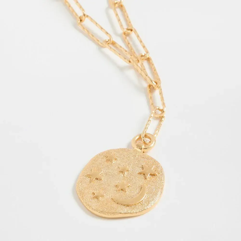 Madewell Shimmer Disc Pendant Necklace - Picture 3 of 9